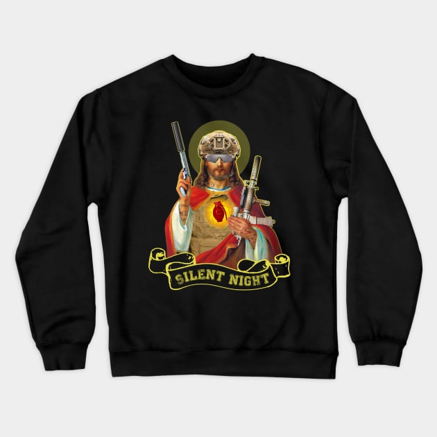 Tactical Jesus Crewneck Sweatshirt by Toby Wilkinson